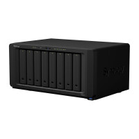 Synology DiskStation DS1821+, NAS, Desktop, Ryzen Embedded, V1500B, 80 TB, Schwarz