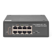 DIGITUS 7 Port Gigabit Ethernet Netzwerk PoE Switch,...