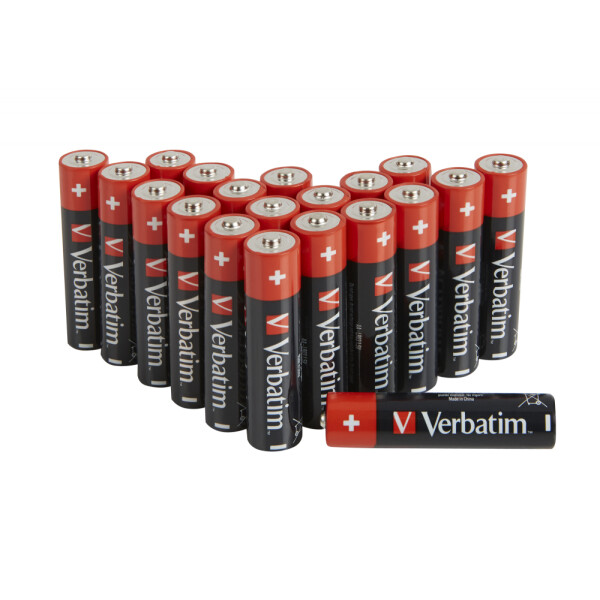 Verbatim 49877, Einwegbatterie, AA, 1,5 V, 20 Stück(e), -18 - 50 °C, 50,5 mm