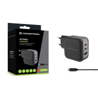 Conceptronic 3-Port 67W GaN USB-PD-Ladegerät mit...