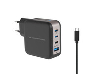 Conceptronic 4-Port 100W GaN USB-PD-Ladegerät mit USB-C-Ladekabel USB-C x 3 US...