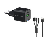 Conceptronic Ladegerät 2Port 33W 1xUSB-C...