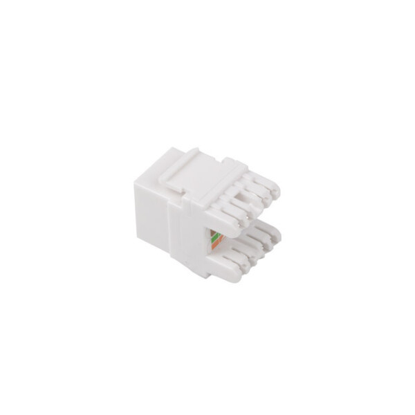 Lanberg KSUA-1000, Flach, Weiß, RJ-45, Weiblich, 22/26, Cat6a