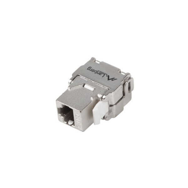 Lanberg KSFA-2000, Flach, Silber, RJ-45, Weiblich, 22/26, Cat6a