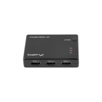 Lanberg SWV-HDMI-0003, HDMI, 2.0b, Schwarz,...