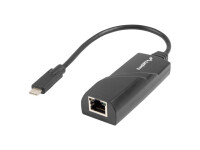 Lanberg NC-1000-02 - USB Typ-C - RJ-45 - Schwarz - 1...