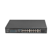 Lanberg RSFE-16P-2C-250, Unmanaged, Gigabit Ethernet...