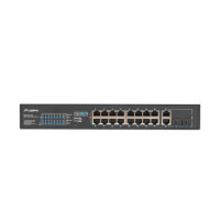 Lanberg RSFE-16P-2C-250, Unmanaged, Gigabit Ethernet...