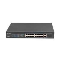 Lanberg RSFE-16P-2C-150, Unmanaged, Gigabit Ethernet...