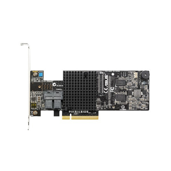 ASUS PIKE II 3108-8i-16PD/2G, SAS, SATA, Serial ATA II, Serial ATA III, PCI Express x2, 0, 1, 5, 6, 10, 50, 60, 12 Gbit/s, LSI SAS 3108, 152,4 mm