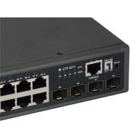 LevelOne 52-Port L3 Lite Managed Gigabit PoE Switch - 4 x 10GbE SFP+ - 48 PoE-Ausgänge - 400W PoE-Leistungsbudget - Managed - L3 - Gigabit Ethernet (10/100/1000) - Power over Ethernet (PoE) - Rack-Einbau