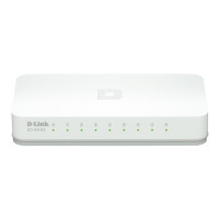 D-Link GO-SW-8E/E, Unmanaged, Fast Ethernet (10/100),...