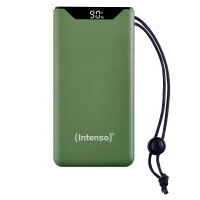 Intenso 7332037, 10000 mAh, Lithium Polymer (LiPo), Power Delivery, Quick Charge 3.0, 3,7 V, 20 W, Grün