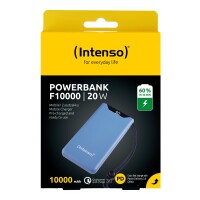 Intenso 7332035, 10000 mAh, Lithium Polymer (LiPo), Power Delivery, Quick Charge 3.0, 3,7 V, 20 W, Blau