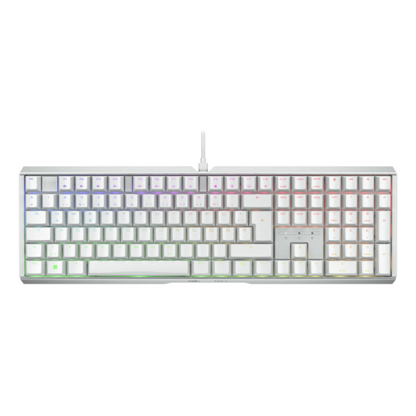 Cherry XTRFY MX 3.1, Kabelgebunden, USB, Mechanischer Switch, QWERTZ, RGB-LED, Weiß