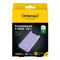 Intenso 7332033, 10000 mAh, Lithium Polymer (LiPo), Power Delivery, Quick Charge 3.0, 3,7 V, 20 W, Violett