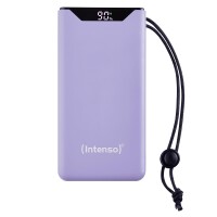 Intenso 7332033, 10000 mAh, Lithium Polymer (LiPo), Power Delivery, Quick Charge 3.0, 3,7 V, 20 W, Violett
