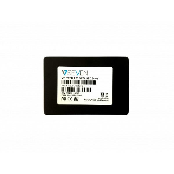 V7 V7SSD512GBS25E, 512 GB, 2.5", 520 MB/s, 6 Gbit/s