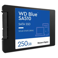 WD Blue SA510, 250 GB, 2.5", 555 MB/s, 6 Gbit/s