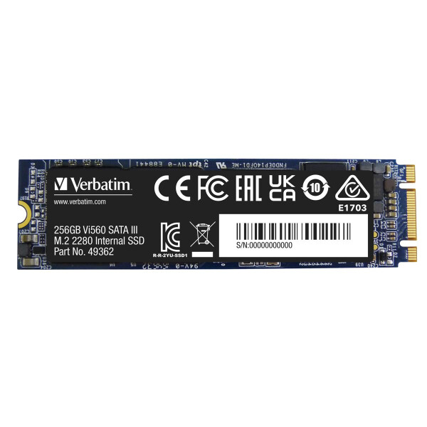 Verbatim Vi560 S3 M.2 SSD-Laufwerk 256 GB, 256 GB, M.2, 520 MB/s