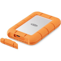 LaCie STMF4000400, 4 TB, USB Typ-C, USB 3.2 Gen 2x2, 2000 MB/s, 40 Gbit/s, Grau, Orange