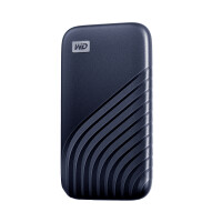 WD My Passport, 1 TB, USB Typ-C, 3.2 Gen 2 (3.1 Gen 2), 1050 MB/s, Passwortschutz, Blau