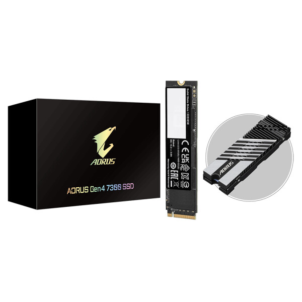 Gigabyte AORUS Gen4 7300 SSD 2TB, 2 TB, M.2