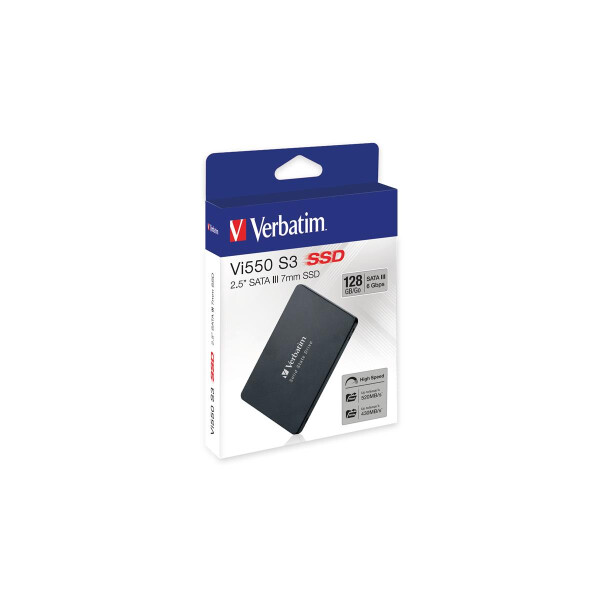 Verbatim Vi550 S3 SSD 128GB, 128 GB, 2.5", 520 MB/s, 6 Gbit/s