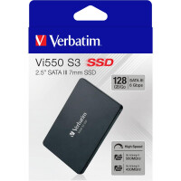 Verbatim Vi550 S3 SSD 128GB, 128 GB, 2.5", 520 MB/s,...