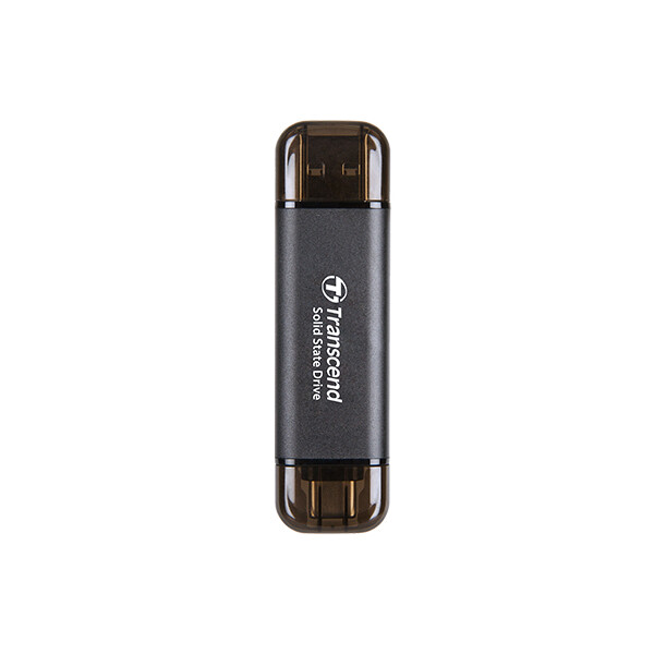 Transcend ESD310C, 512 GB, USB Typ-A auf USB Typ-C, USB 3.2 Gen 2x2, 1050 MB/s, Schwarz