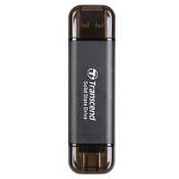 Transcend ESD310C, 512 GB, USB Typ-A auf USB Typ-C, USB 3.2 Gen 2x2, 1050 MB/s, Schwarz