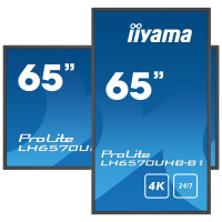 Iiyama LH6570UHB-B1, Digital Signage Flachbildschirm, 163,8 cm (64.5"), VA, 3840 x 2160 Pixel, 24/7