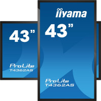 Iiyama T4362AS-B1, Interaktiver Flachbildschirm, 108 cm (42.5"), IPS, 3840 x 2160 Pixel, 24/7