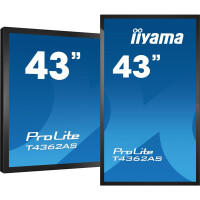 Iiyama T4362AS-B1, Interaktiver Flachbildschirm, 108 cm (42.5"), IPS, 3840 x 2160 Pixel, 24/7