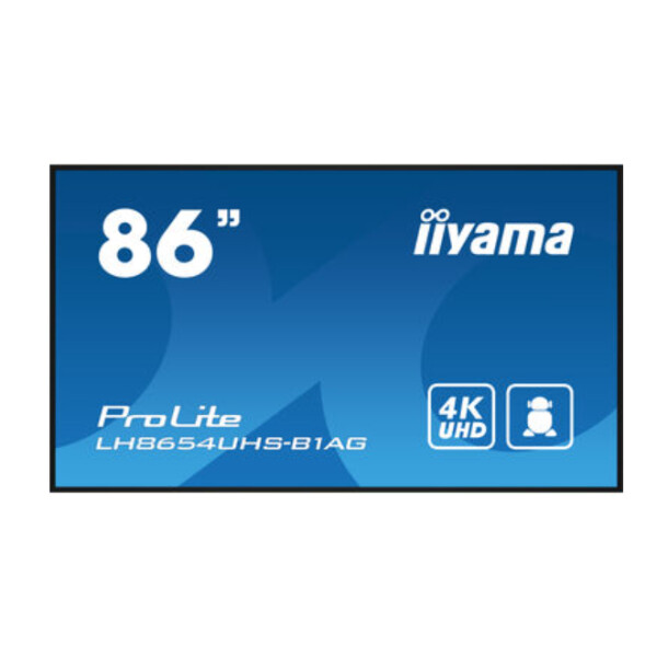 Iiyama ProLite To Be Updated, 2,17 m (85.6"), 3840 x 2160 Pixel, 4K Ultra HD, LED, 8 ms, Schwarz