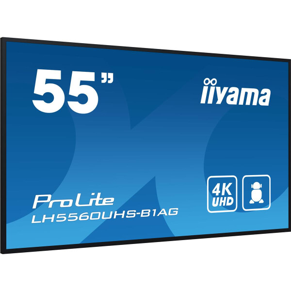 Iiyama LH5560UHS-B1AG, Digitale A-Platine, 139,7 cm (55"), LED, 3840 x 2160 Pixel, WLAN, 24/7