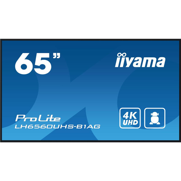 Iiyama LH6560UHS-B1AG, Digitale A-Platine, 165,1 cm (65"), LED, 3840 x 2160 Pixel, WLAN, 24/7