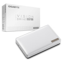 Gigabyte Vision Drive 1TB, 1 TB, M.2, USB Typ-C, 3.2 Gen 2 (3.1 Gen 2), 2000 MB/s, Schwarz, Weiß