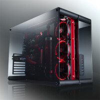 RAIJINTEK Paean, Desktop, PC, Schwarz, Transparent, ATX, micro ATX, Mini-ITX, Aluminium, SPCC, Gehärtetes Glas, 14 cm