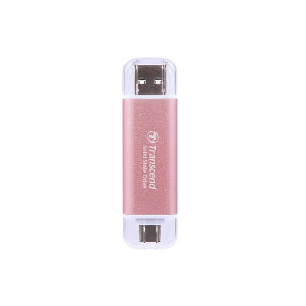 Transcend ESD310, 512 GB, USB Typ-A auf USB Typ-C, 3.2 Gen 2 (3.1 Gen 2), 10 Gbit/s, Passwortschutz, Pink