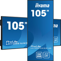 Iiyama LH10551UWS-B1AG, Digital Signage Flachbildschirm, 2,66 m (104.7"), LED, 5120 x 2160 Pixel, 24/7