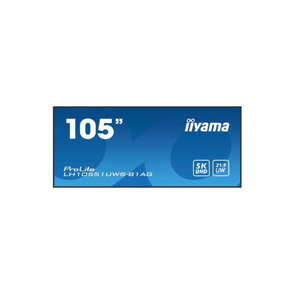 Iiyama LH10551UWS-B1AG, Digital Signage Flachbildschirm, 2,66 m (104.7"), LED, 5120 x 2160 Pixel, 24/7