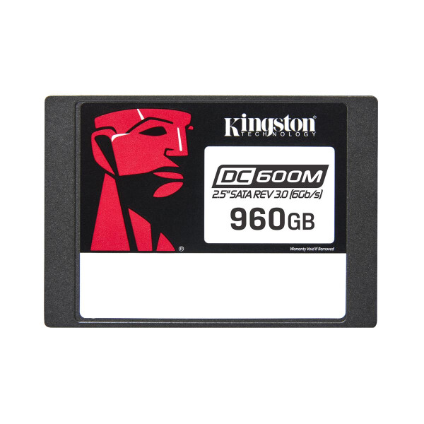 Kingston 960G DC600M (gemischte Nutzung) 2,5" Enterprise SATA SSD, 960 GB, 2.5", 560 MB/s, 6 Gbit/s