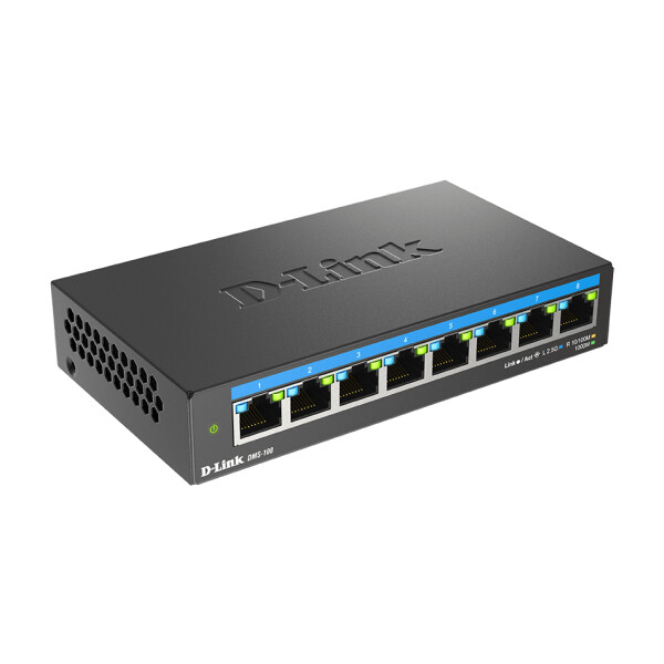 D-Link 8-Port 2.5G Multi-Gigabit Desktop Switch, Unmanaged, L2, 2.5G Ethernet (100/1000/2500)