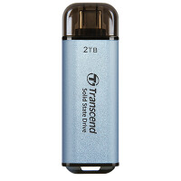 Transcend ESD310, 2 TB, USB Typ-A auf USB Typ-C, USB 3.2 Gen 2x2, 1050 MB/s, Schwarz