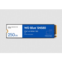 WD Blue SN580, 250 GB, M.2, 4000 MB/s