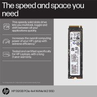 HP SSD - 512 GB - intern - M.2 2280 - PCIe 4.0 x4 (NVMe)