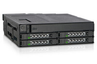 Icy Dock MB604SPO-B - Schwarz - Metall - 9.5,12.7 mm - 1 Lüfter - 4 cm - 12 Gbit/s