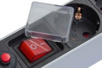 Good Connections Steckdosenleiste 19" - 1HE - Schutzkontakt-Stecker an 8x Schutzkontakt-Buchse - ÜSS - Schalter - Aluminiumprofil