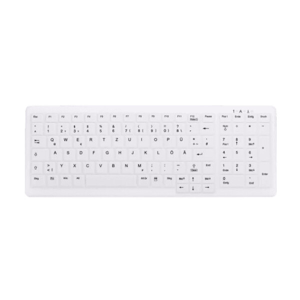 Cherry Active Key AK-C7000, Keyboard top frame, Silikon, 372 mm, 137 mm, Weiß